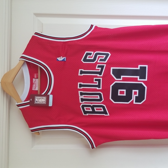 NBA Other - DENNIS RODMAN CHICAGO BULLS RED THROWBACK JERSEY
